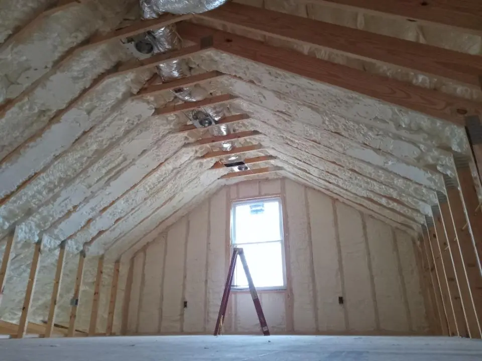 Spray foam roofing application for Crawl Space Insulation project in Calumet Park